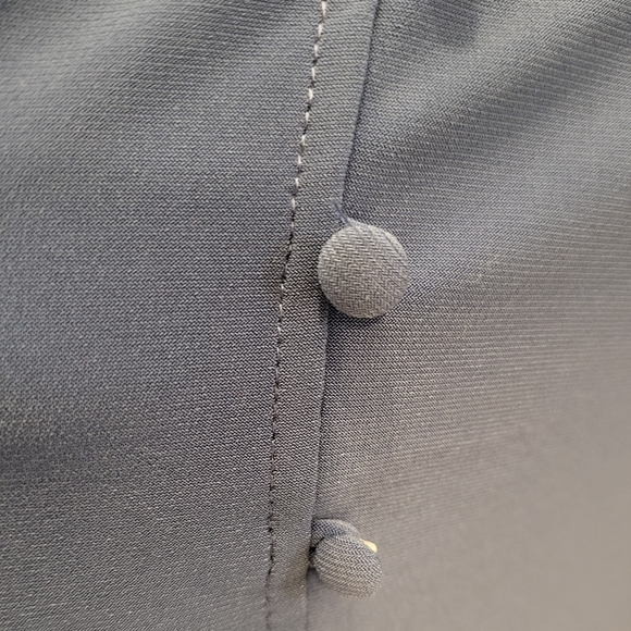 ANNE KLEIN BLUE DRESS BLOUSE - Picture 6 of 7